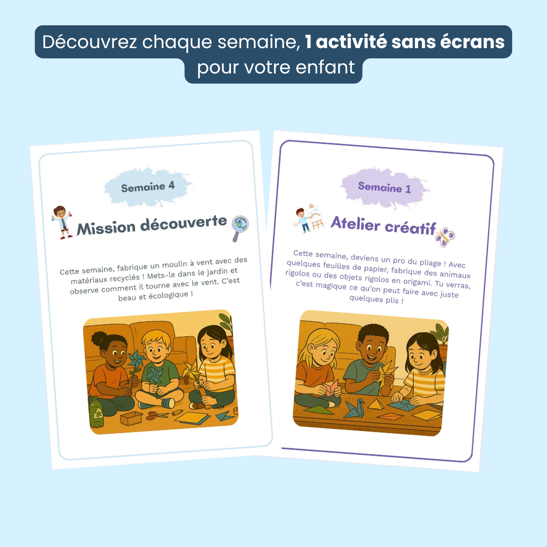 Calendrier d’activités Famille (6–10 ans)