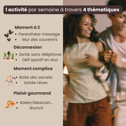 Calendrier d’activités Couple