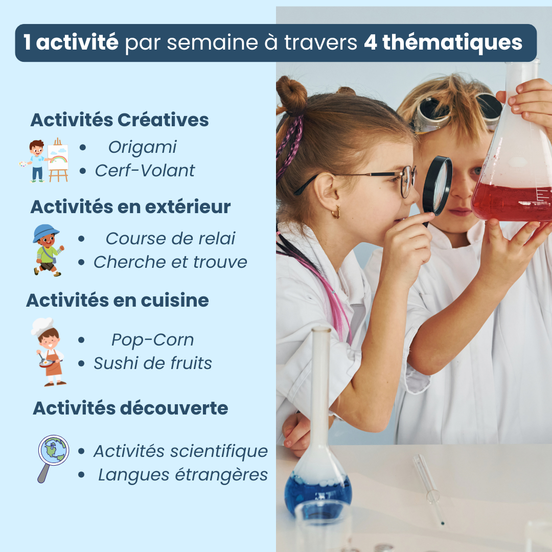 Calendrier d’activités Famille (6–10 ans)